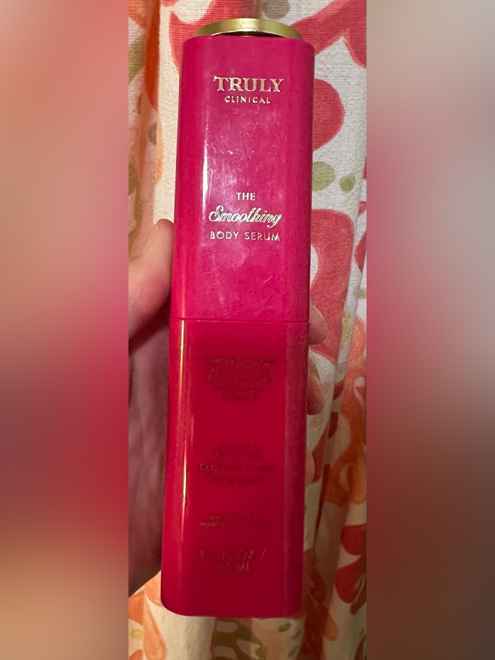 TRULY Clinical Smoothing Body Serum — Bright Pink Bottle